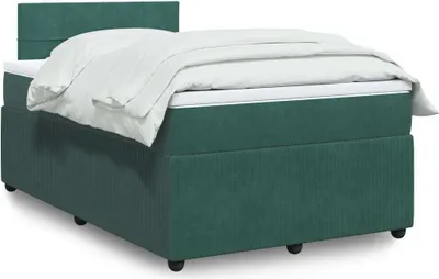 Produktbild von Eleganten-Stil Boxspringbett mit Matratze Dunkelgrün 120x190 cm Samt,77,33 Kg cloris8110854