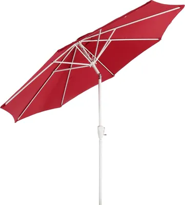 Produktbild von Sonnenschirm N19, Gartenschirm, Ø 3m neigbar Polyester/Alu 5kg  rot