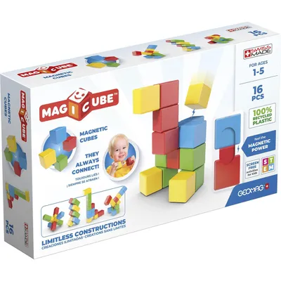 Zdjęcie produktu dla Geomag MagiCube FullColor Recycled Try me, Zabawka z magnesem neodymowym, 1 lat(a), Wielobarwny