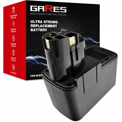 Zdjęcie produktu dla Gares Wkład do Akumulatora Bosch PSR GSR VES2 2607335037 PSRES-2 | 9,6 V 2 Ah Inny | Pakiet Ogniw do Regeneracji | Wysoka Wydajność Gares®