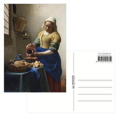 Productafbeelding van Museumwebshop – Postkaart, Vermeer, Het melkmeisje