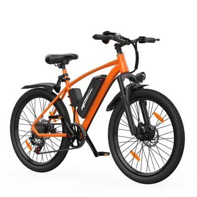 Immagine prodotto di Bici elettrica da montagna Q7 per adulti, 250W, 25 km/h, forcella ammortizzata, doppi freni a disco, due modalità di ricarica, 36V, All‑Terrain