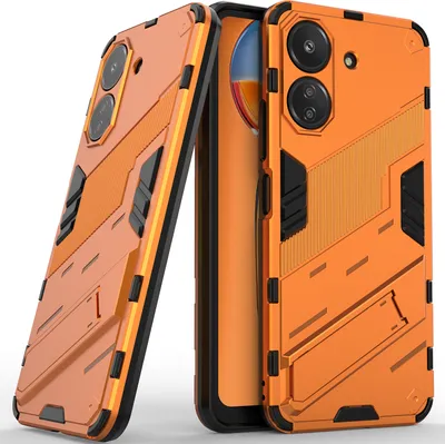 Produktbild von Armor Hülle für Xiaomi Redmi 13C /Poco C65, Hybrid PC TPU Bumper Stoßfestes Schutzhülle mit Standfunktion Weiß