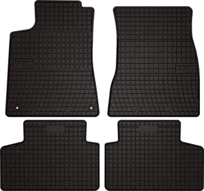 Produktbild von Gummifußmatten passend für Mercedes GLB X247 (SUV, Bj. 2019-) –  schwarz, passgenau, mit Befestigungen set 4 Stk. - Gummi-Automatten