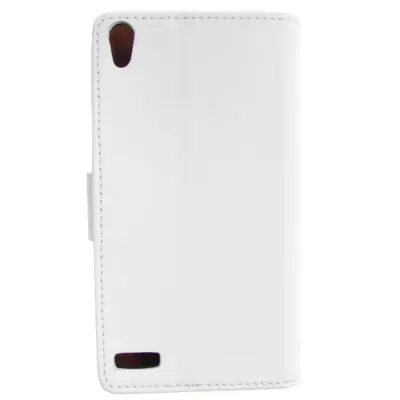 Produktbild von Book Case Handyhülle für Huawei P6 Weiß Leder 4250710543212