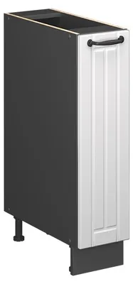 Image de Meuble de cuisine Vicco Fame-Line Blanc campagne/Anthracite 20cm sans PT, Model 61684