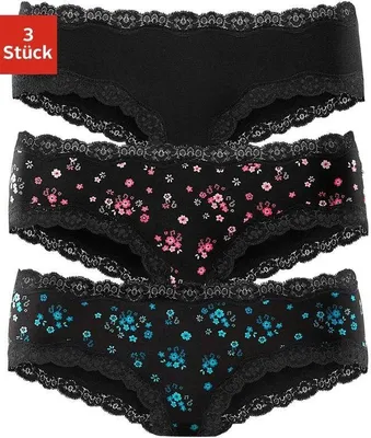 Produktbild von Buffalo Panty koralle-geblümt, petrol-geblümt, schwarz-uni Größe 36/38