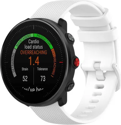 Produktbild von Strap-it Polar Vantage M Armband Silikon (Weiß)