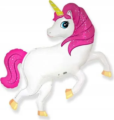 Immagine prodotto di palloncino in foil FX da 14 pollici - Unicorno rosa