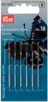 Produktbild von PRYM Sticknadeln ohne Spitze, Stahl, Nr. 18, 1,20 x 50 mm, 6 Nadeln