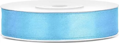 Produktbild von 25m Geschenkband himmelblau 12mm breit