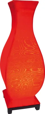 Produktbild von Näve Leuchten Tischleuchte ORANIA mit E27 Tischleuchte ORANIA mit E27 Tischleuchten - Deko Stofftischleuchte "ORANIA", Tischlampe aus Textilmaterial in rot, 50 cm hoch, 18 x 18 cm, E27-Fassung
