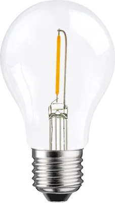 Produktbild von LED Filament Glühbirne A60 1W fast 15W E27 klar warmweiß 2700K