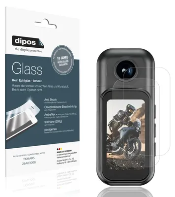 Produktbild von 2x Schutzfolie für TKMARS 26A03008 matt - Anti-Shock 9H Folie dipos Glass Kunststoffglas