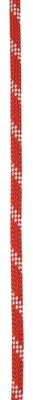 Statikseil "Static Low Stretch 110mm" von Edelrid; rot mit weißen Punkten; geeignet für Kletteranwendungen.