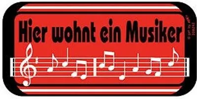 Produktbild von Türschild - Hier wohnt ein Musiker - 308242