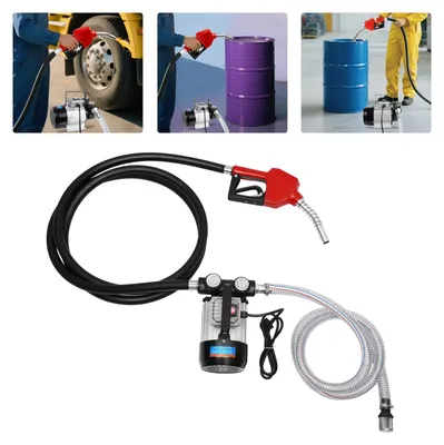 Image de Pompe diesel auto-amorçante - LG-1008 - 230 V CA/50 Hz - 550 W - Débit : 60 l/min - Hauteur d'aspiration maximale : 5 m - Pression maximale : 3 bars - Noir/Argent