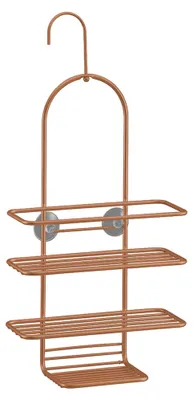 Image de METALTEX 403502000 : Set de douches "Reflex", 3 étages, dimensions 25 x 11 x 53 cm, matériau Polytherm, couleur cuivre / Étagère de douche de couleur cuivre