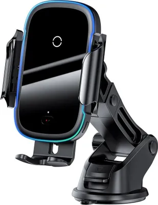 Image de Baseus Light Support électrique pour voiture avec chargeur inductif Qi (noir)