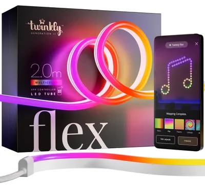 Flexibler LED-Lichtschlauch RGB 2m, 200 LEDs, App-Steuerung