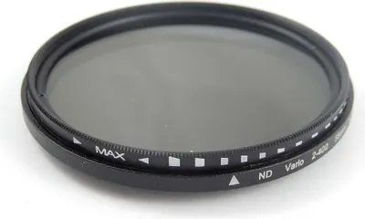 Produktbild von vhbw Universal ND-Filter ND 2-400 für Kamera Objektive mit 55 mm Filtergewinde - Graufilter, ND-Fader variabel