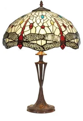 Immagine prodotto di Tiffany per il soggiorno LIBELLULA AMBRA 40*60