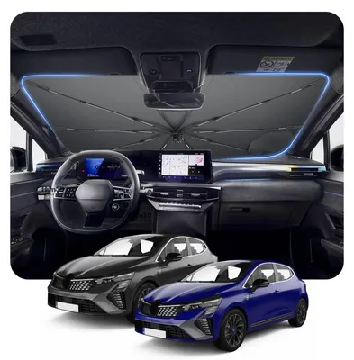 Zdjęcie produktu dla Omgoods - Osłona przeciwsłoneczna do Renault Clio (2020-2026) z ochroną przed promieniowaniem UV i ciepłem