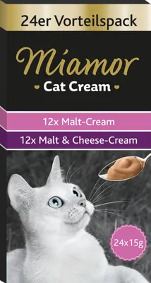 Produktbild von MIAMOR Cat Cream Malt - Katze behandeln - 24x15g