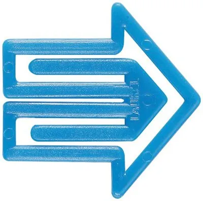 Produktbild von Büroklammern Pfeilklip 30mm VE=1000 Stück blau