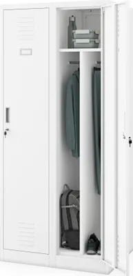 Obrázok produktu pre Kovová pracovná skriňa KACPER D600 800 x 1800 x 600 mm biela