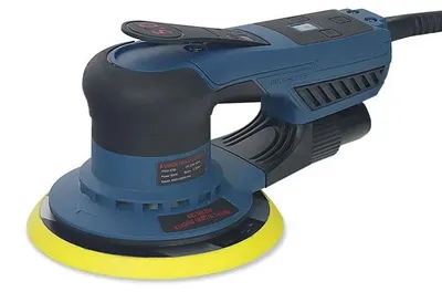 Produktbild von Elektrischer Exzenterschleifer - Modell R0700 - Bürstenloser Motor 350W - 150 mm Schleifteller - 5,0 mm Schwingkreis - Drehzahl regelbar - 220V EU-Stecker
