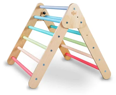 Produktbild von Tissi Piklerdreieck / Kletterdreieck Pastell bunt / Piklerdreieck klappbar