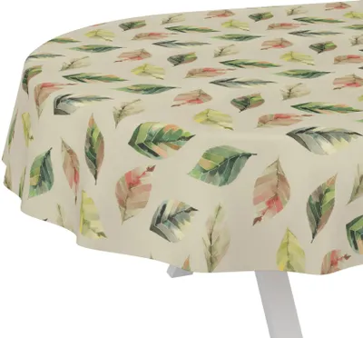 Produktbild von Tischdecke Selene-Maritim Gelb Oval 220x140cm Schnittkante