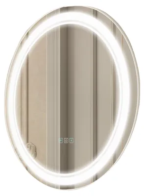 Obrázok produktu pre VEVOR LED kúpeľňové zrkadlo Okrúhle toaletné zrkadlo (60 cm), zrkadlo s pamäťou proti zahmlievaniu, plynulo stmievateľné, s 3 teplotami farieb Montáž na stenu