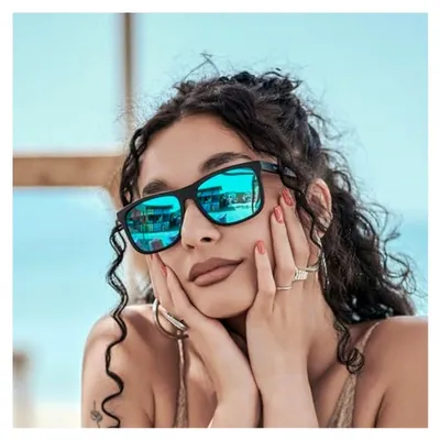 Produktbild von Polarisierte Sonnenbrillen für Herren mit leichtem TR90-Rahmen und quadratischem Design, UV400 Schutz