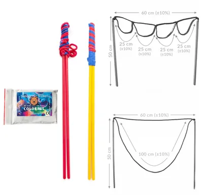 Produktbild von Omgoods – Bubble Brothers Riesenseifenblasen-Set für Kinder mit 2 Stäben
