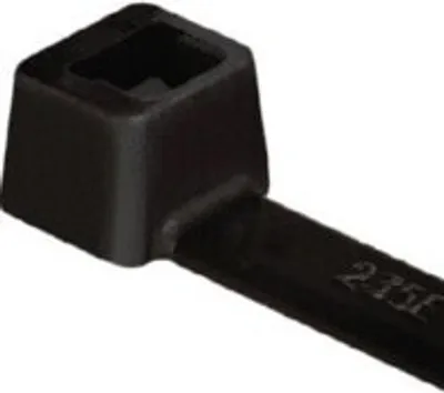 Obrázek produktu pro 100 Kus Stahovací páska 7,6x360 černá - Kabelová spojka 7,6x365mm černá T150R-HS-BK-C1