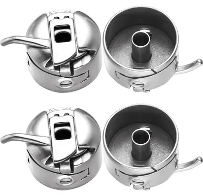 Spoeldoos für Nähmaschinen, 4 Stück, Edelstahl, Ø 22,75 mm