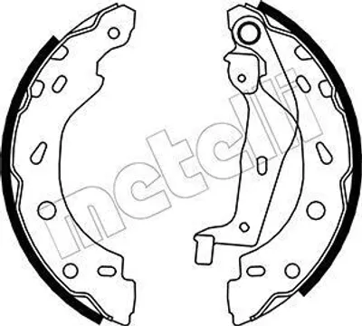 Produktbild von METELLI Bremsbackensatz Trommelbremse Hinten für SMART FORTWO Coupe (451) 200,0mm 53-0237