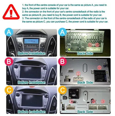 Image de Autoradio pour Hyundai IX35 Tucson - Écran tactile de 7 pouces - Android 14 - GPS et CarPlay