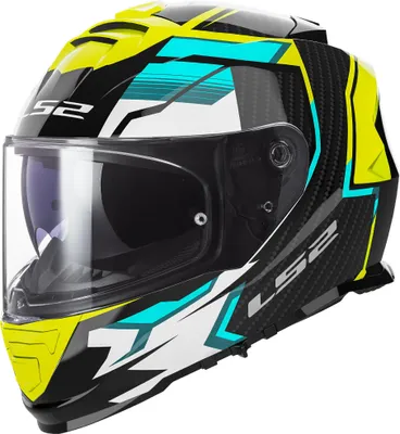 Produktbild von LS2 FF800 Storm II Tracker Helm, schwarz/neon-gelb, 2XL (63/64)