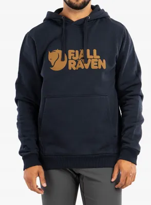 Zdjęcie produktu dla Bluza z kapturem Fjallraven Logo Hoodie - dark navy