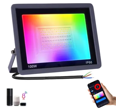 Obrázek produktu pro LED reflektor RGBCW pro venkovní použití, 100W, s ovládáním přes aplikaci