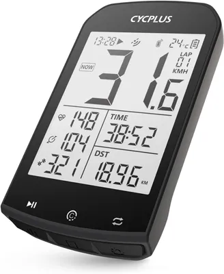 Imagen del producto de Ordenador de bicicleta con GPS - Pantalla LCD de 2,9 pulgadas con retroiluminación - Compatible con ANT+ - Resistente al agua