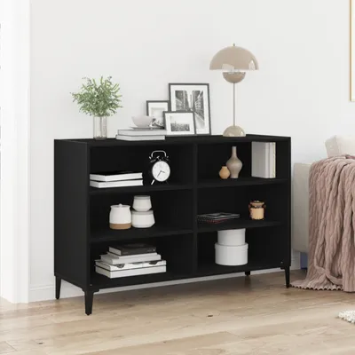 Produktbild von Möbel Sideboard in schwarzer Eiche 103,5x35x70 cm aus Holzwerkstoff - Kommoden 862591