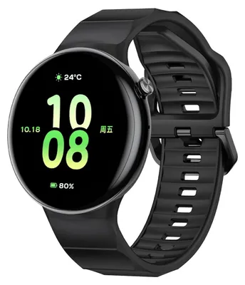 Produktbild von Für Honor Watch Fit Atmungsaktives Silikon Ersatz Smart Watch Armband Schwarz