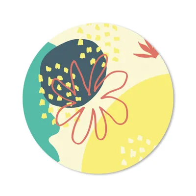 Produktbild von MuchoWow® Mauspad Mousepad Sommer - Blume - Abstrakt 20x20 cm - Mousepads - Maus Mat - Pad - Mausunterlage - Schreibtischmatte