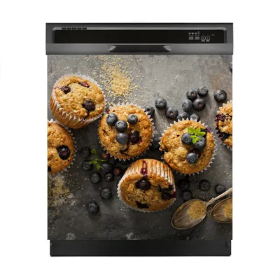 Produktbild von Aufkleber sticker 60x60 cm Dekorative folie Spülmaschine - Blaubeer-Muffins