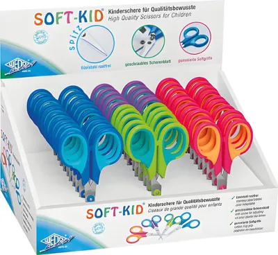Produktbild von WEDO Bastelschere spitz f.sort Kinderschere Soft-Kid