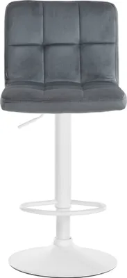 Produktbild von Barhocker HLO-CP289 Samt weiß dunkelgrau